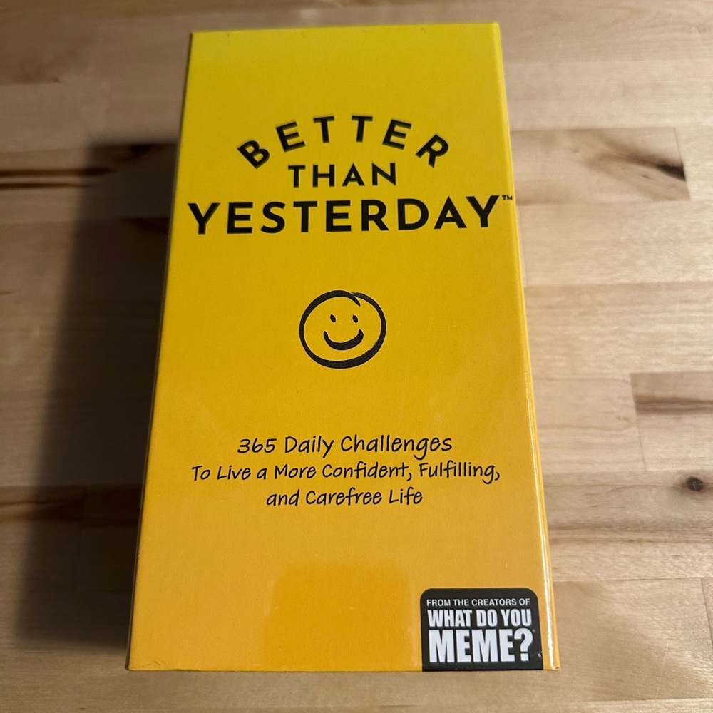 Better Than Yesterday Daily Challenge Cards